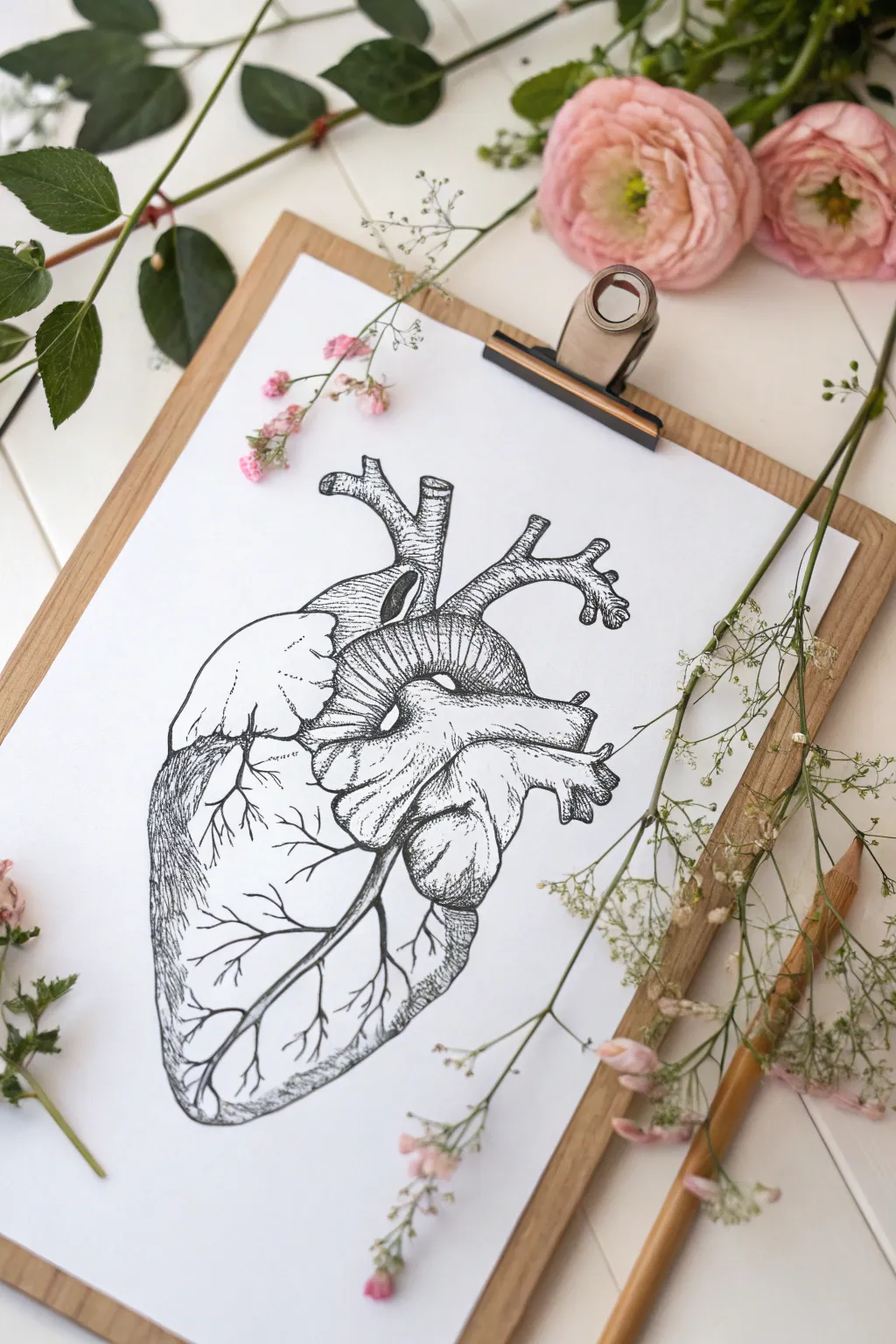 Where science meets art: a delicate dance between the anatomical and the floral.