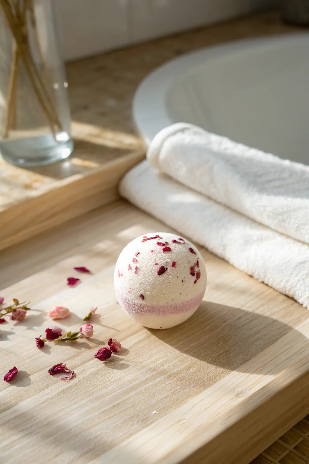 Elevate your mom's bath time with a handmade touch of luxury and elegance.