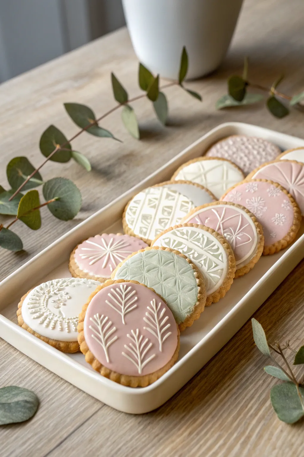 Elevate your cookie presentation with minimalist elegance and a boho touch.