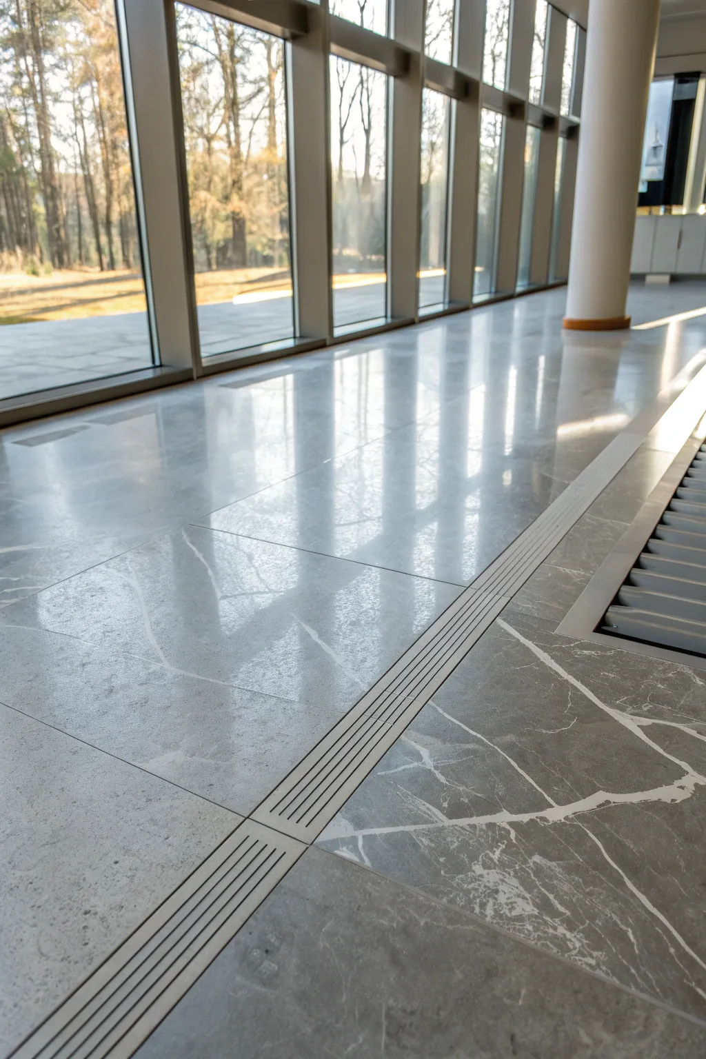 Experience the warmth beneath: Radiant heating meets sleek concrete elegance.
