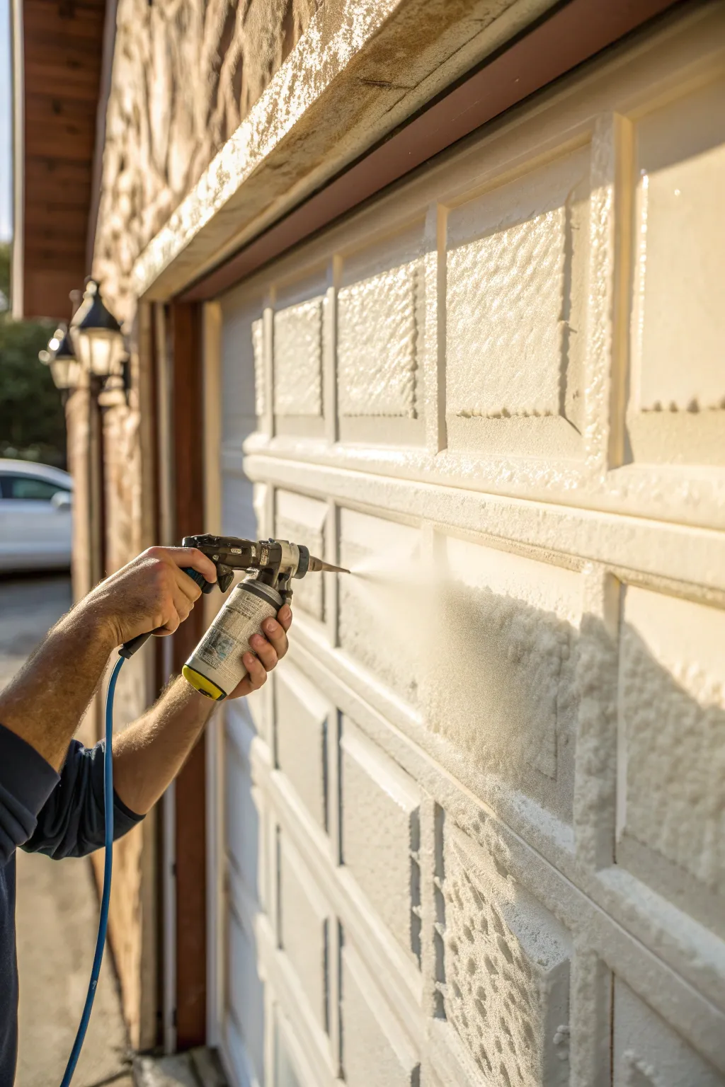 Master the art of insulation: Enhance your garage with precision spray foam.