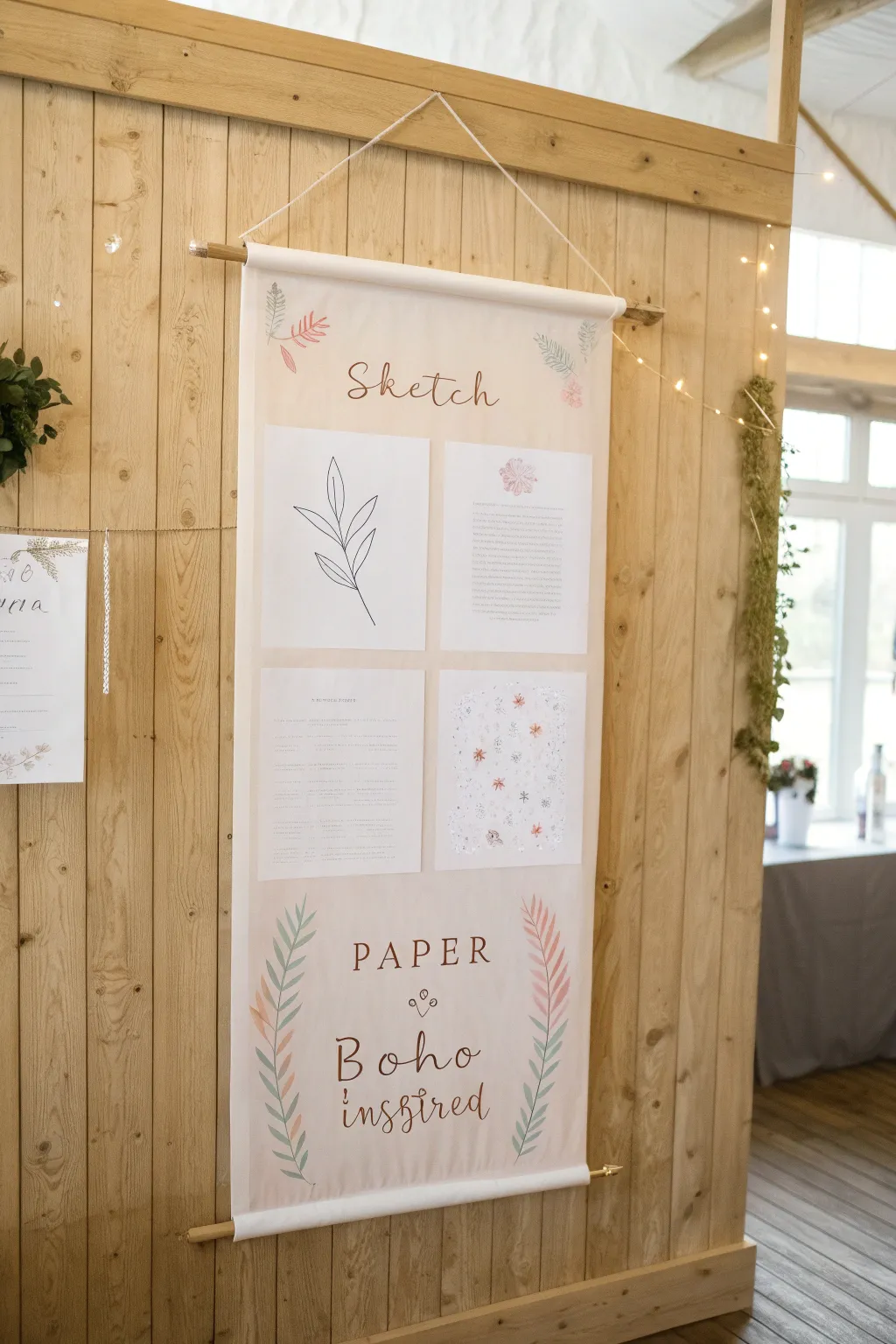 Discover elegance in simplicity with this sectioned interactive poster, perfect for a stylish and organized display.