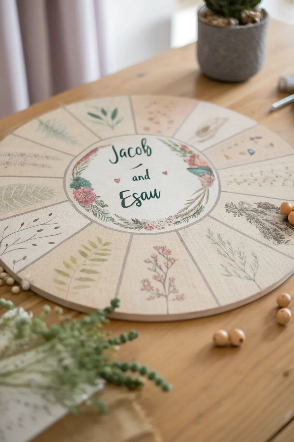 Spin into the story of Jacob and Esau with this handcrafted fact wheel—where simplicity meets storytelling.