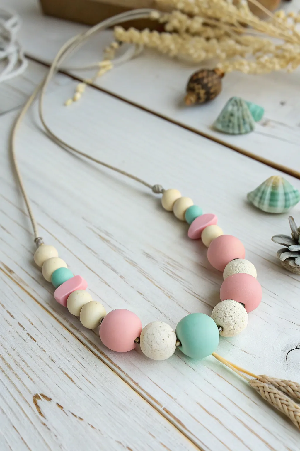 Craft your own elegance with polymer clay statement necklaces—where simplicity meets artistic flair.