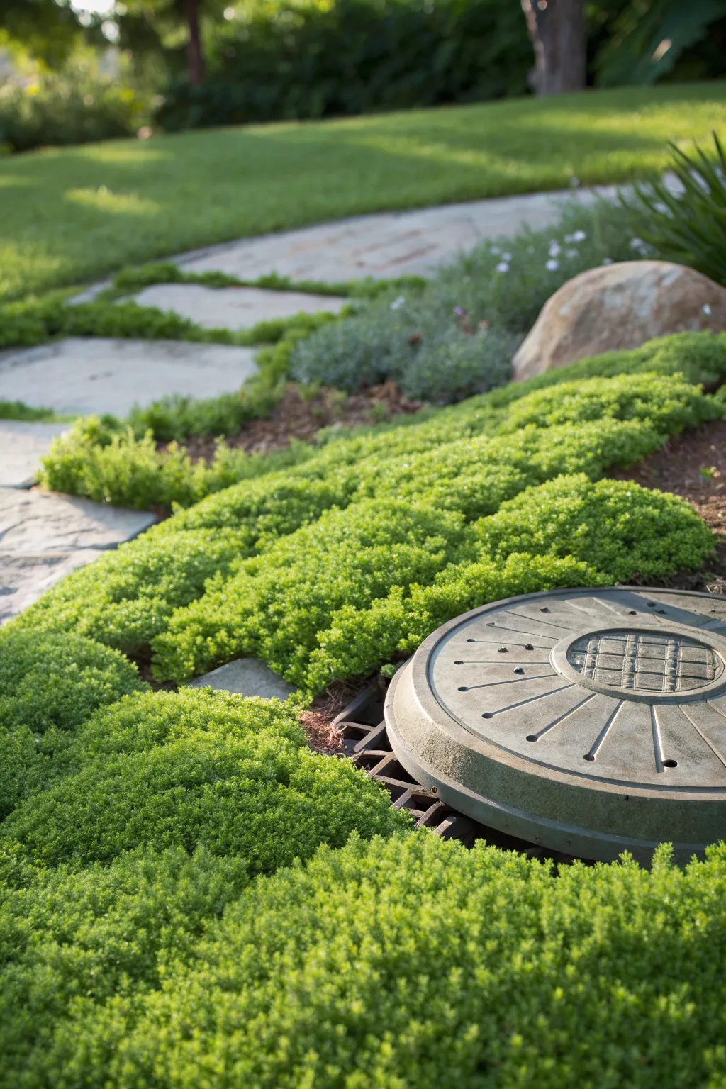 Master the art of blending utility and beauty with nature's perfect ground cover.