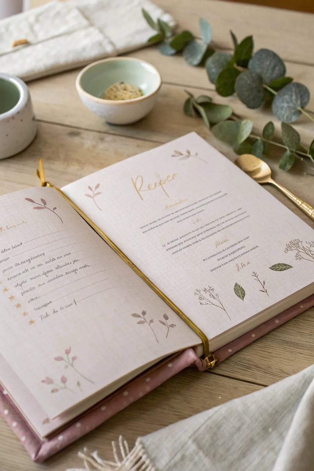 Capture the heartfelt simplicity of a personalized recipe book, crafted with love and perfect for a last-minute Valentine's gift.