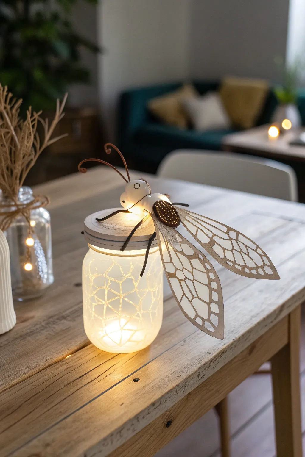 Illuminate your space with eco-friendly charm: Recycled Glow Bugs are the perfect playful accent for a minimalist aesthetic.