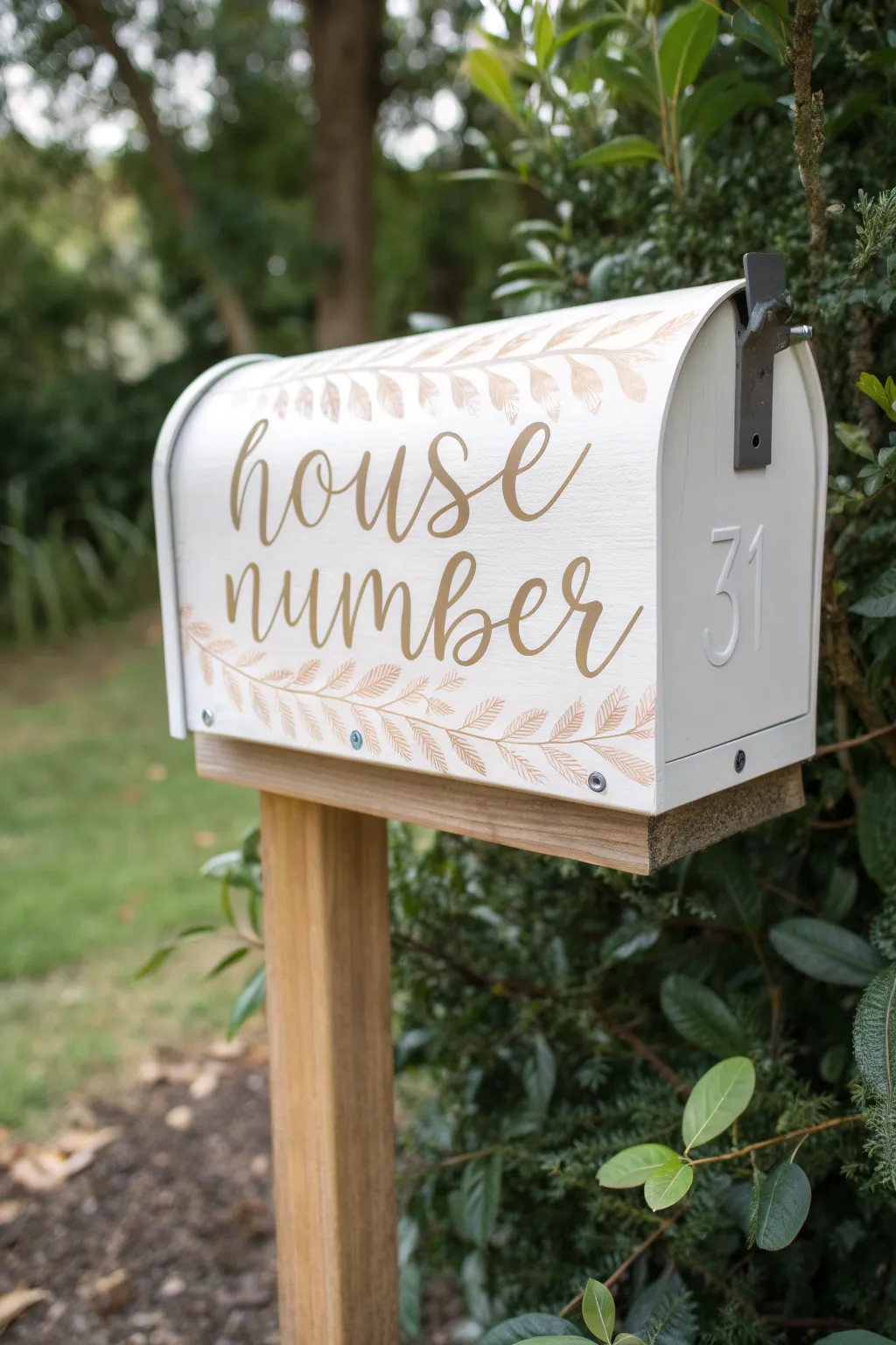 Transform your mailbox with personalized elegance and natural beauty.