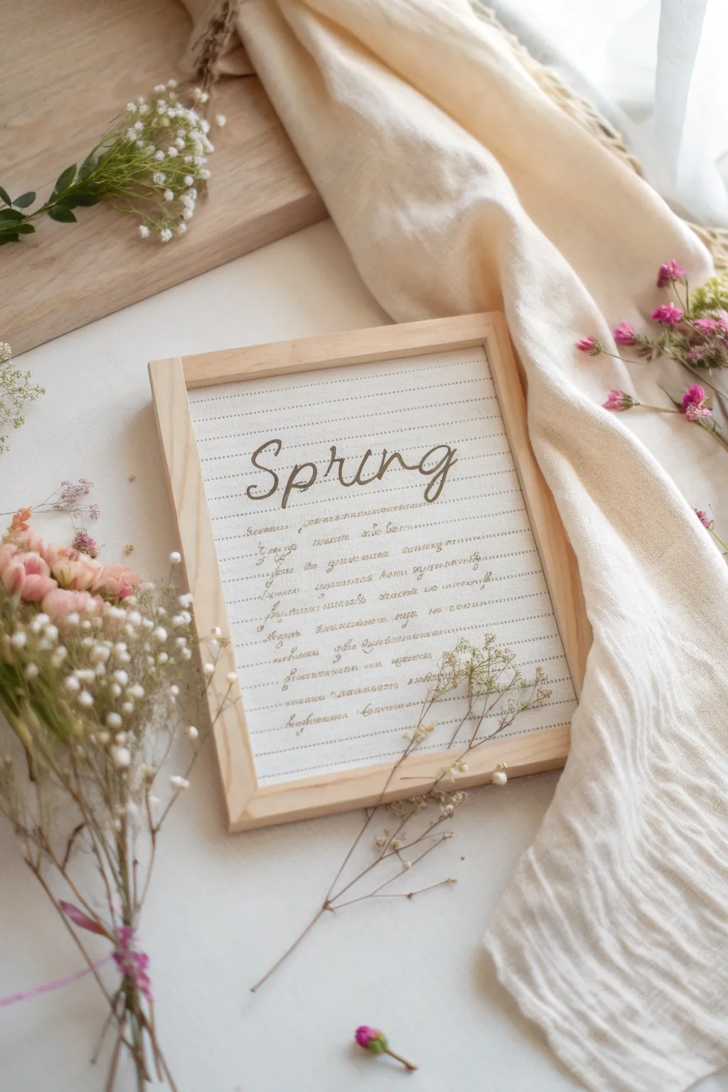 Whispering verses of spring—where simplicity meets poetic elegance.