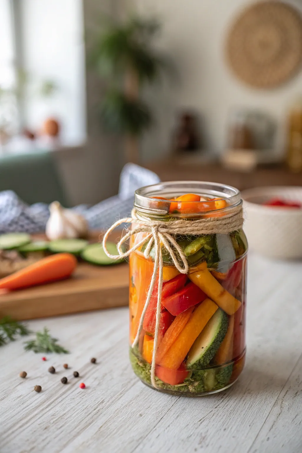 Add a splash of color and flavor to your meals with these beautifully crafted pickled vegetables!