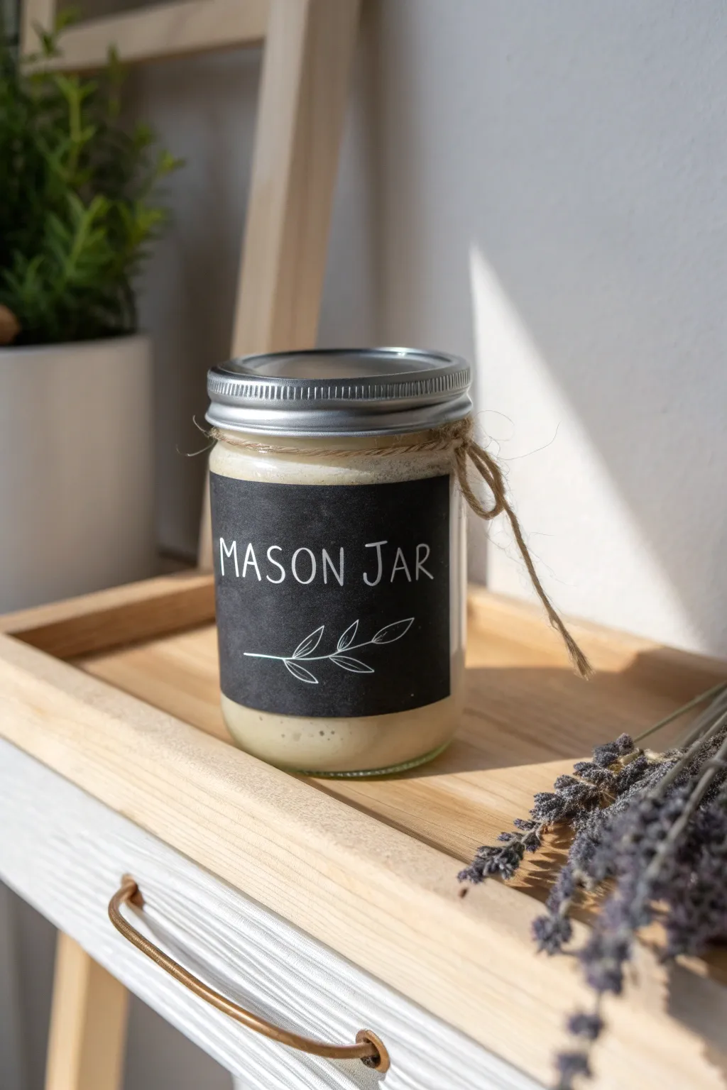 Add a touch of elegance and functionality to your pantry with chalkboard label mason jars.