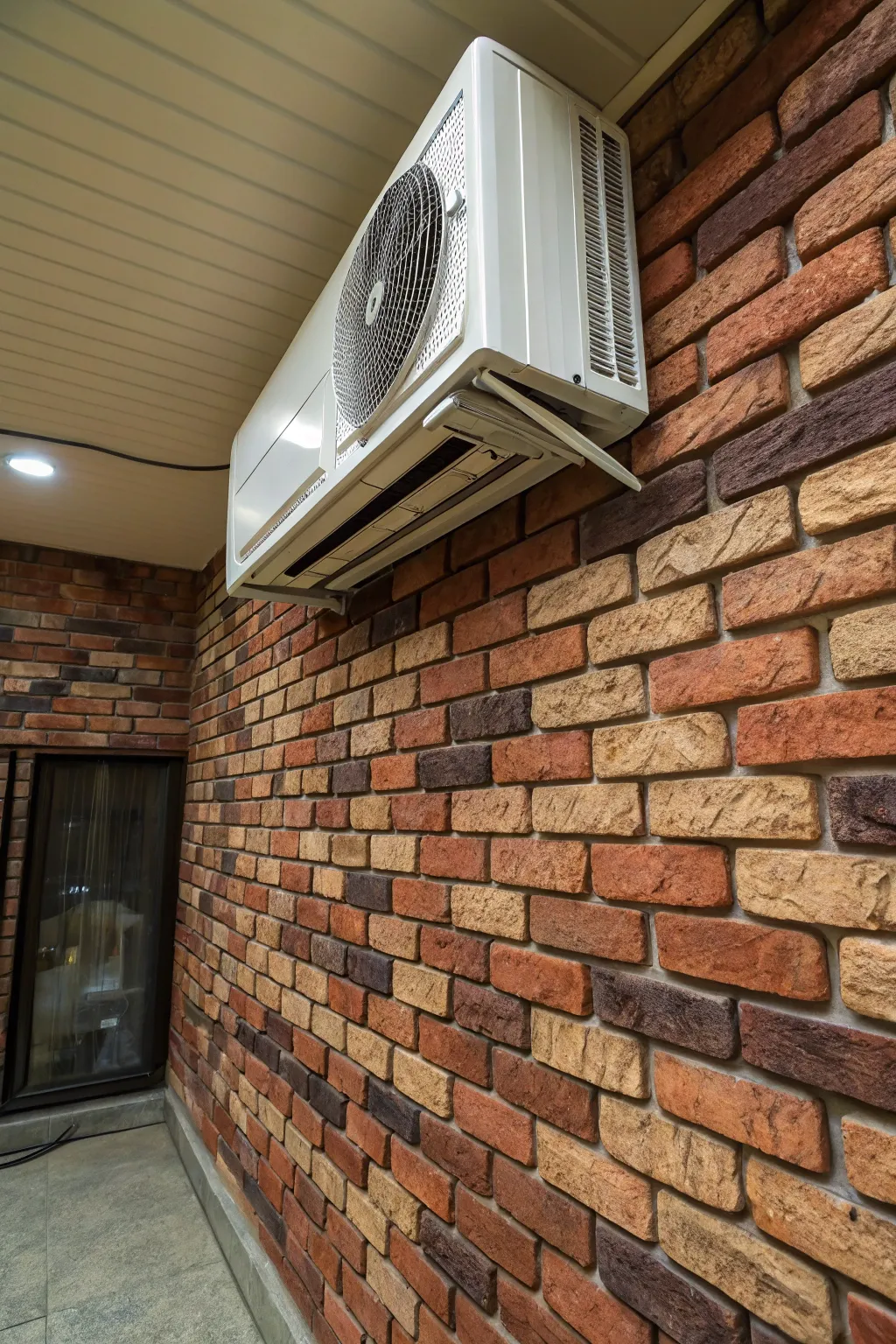 Transform your space: Turn your mini-split into a stunning brick art piece that blends seamlessly with your decor.