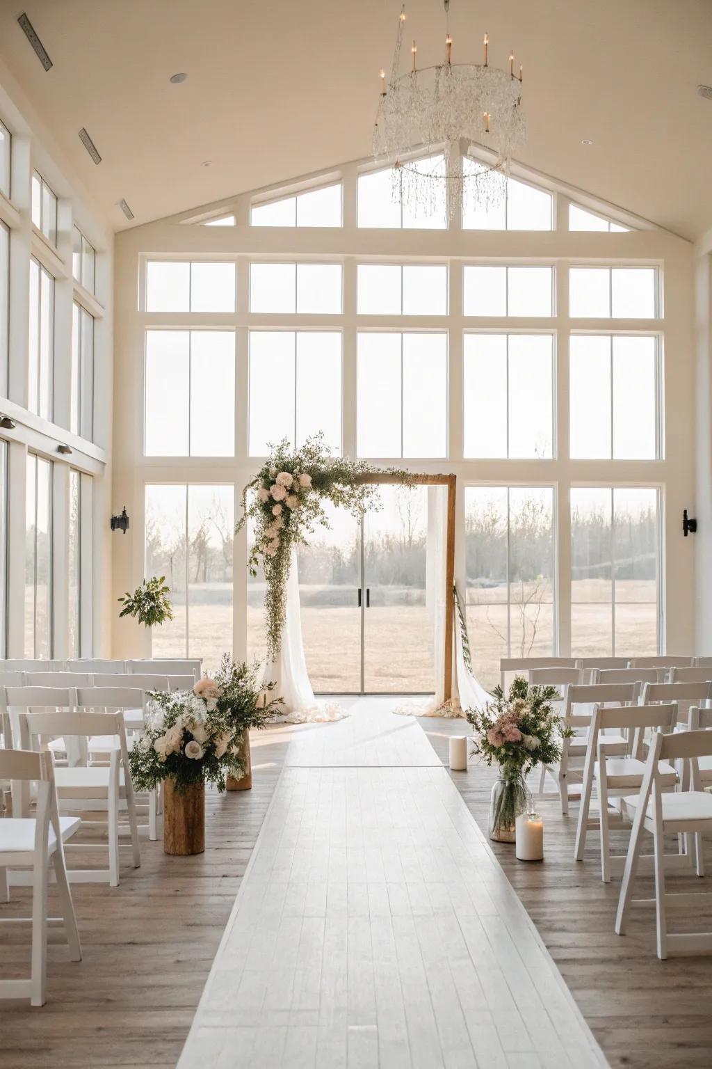 Open and airy venues that perfectly complement a minimalist wedding.