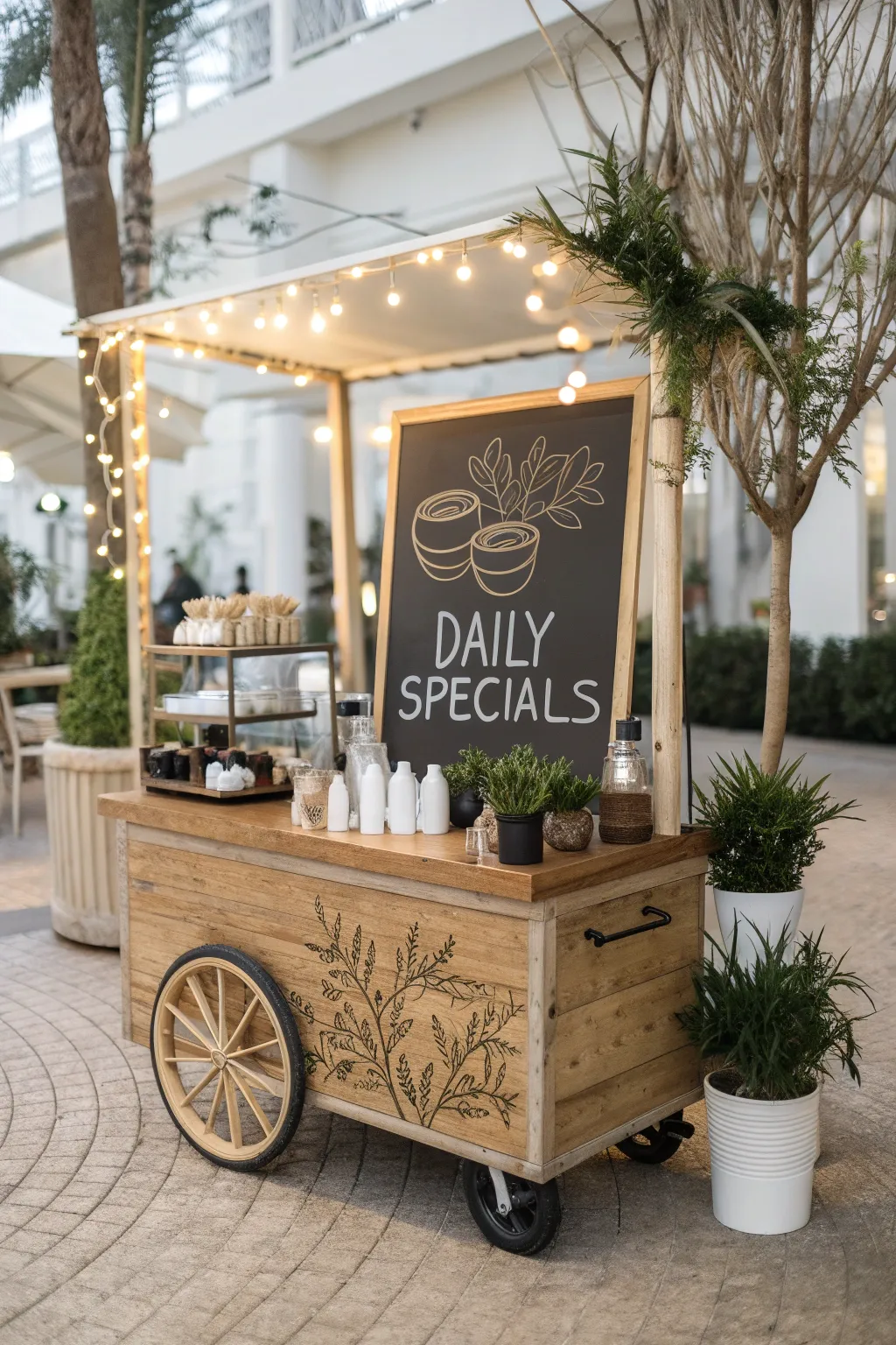 Chalkboard Chic: Where daily specials come to life in minimalist charm.