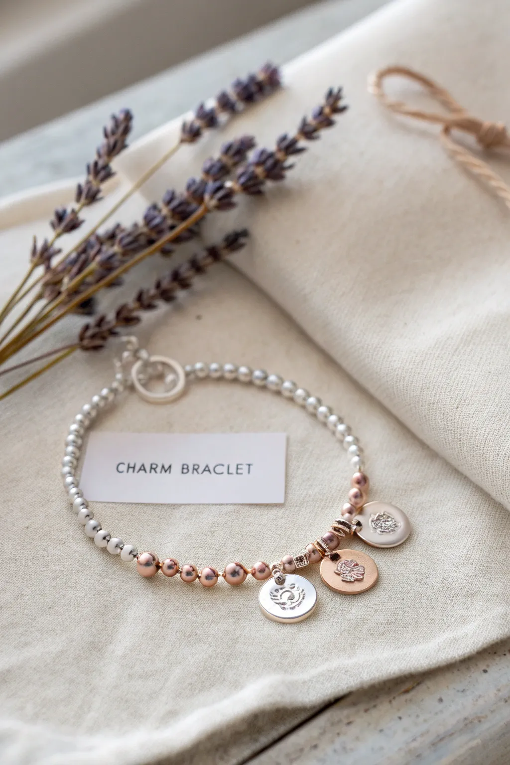 Celebrate cherished moments with a minimalist charm bracelet, a perfect Mother's Day gift.