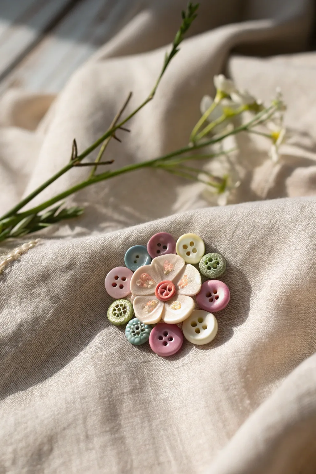 Create lasting memories with these charming button flower pins—perfect for little hands and big smiles.