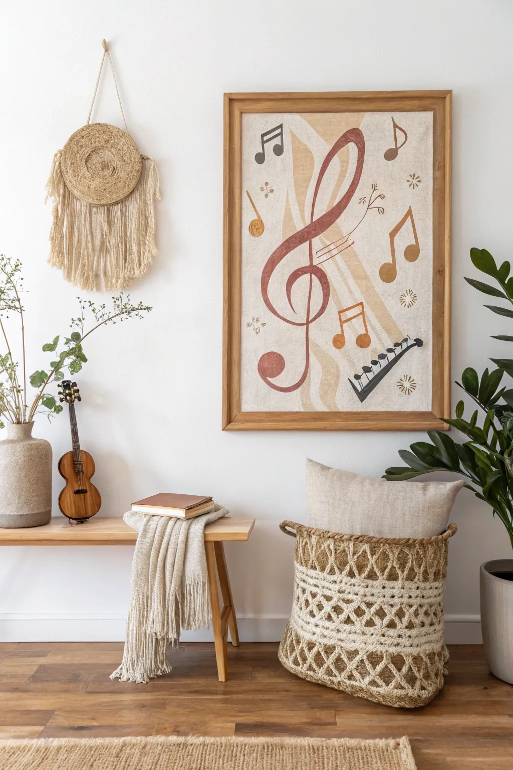 Visual Harmony: Elevate your space with a touch of musical artistry.