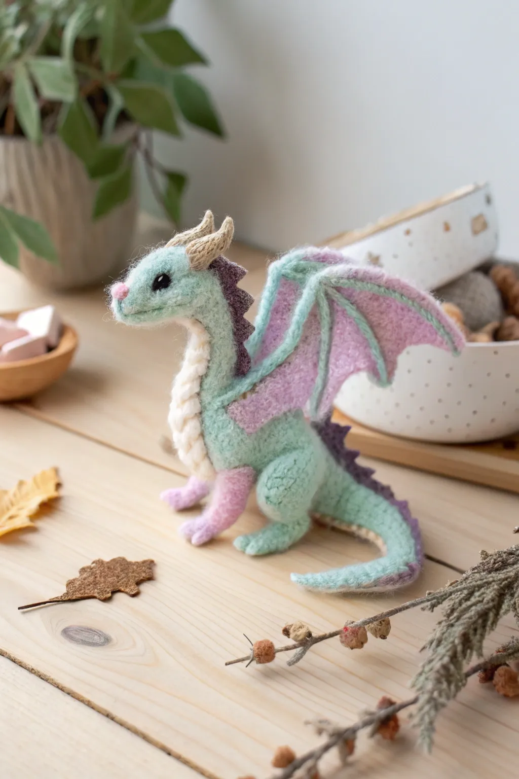 Unleash your creativity with dainty needle felted dragons. A perfect blend of whimsy and artistry!