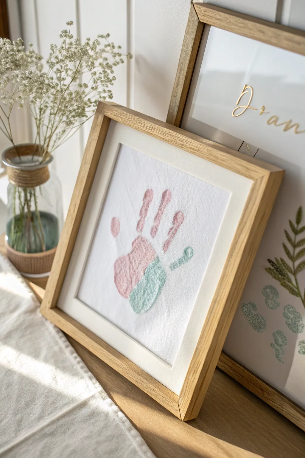 Cherish the tiny moments with custom nursery art—where simplicity meets personal touch.