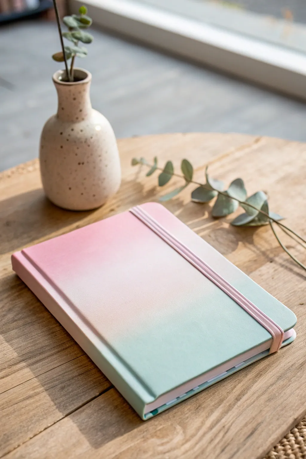 Embrace tranquility with a pastel dreamscape notebook cover, where simplicity meets elegance.