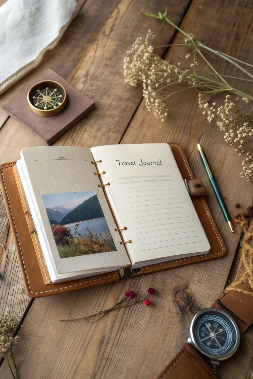 Capture your wanderlust in style with a travel journal that turns memories into art.