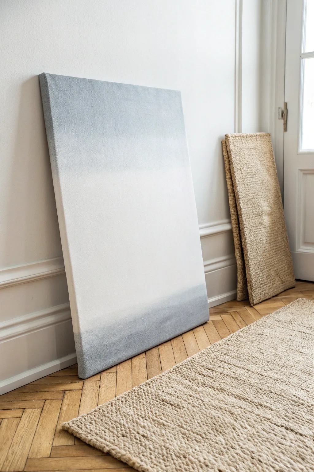 Elevate your space with a touch of minimalist elegance through a neutral ombre canvas.