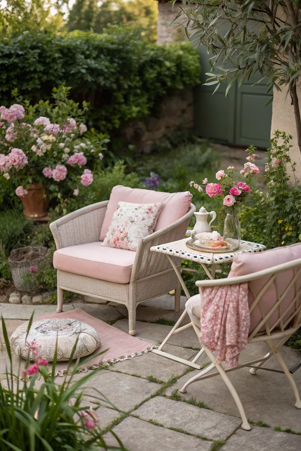 Create a dreamy ambiance with sunny pastels.