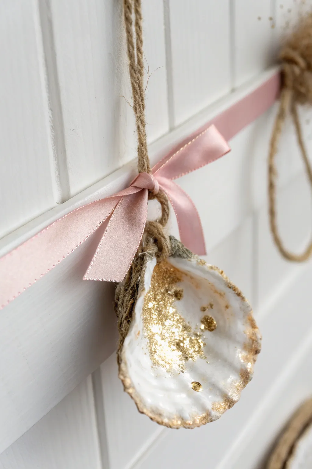 Add a touch of natural elegance to your decor with handcrafted oyster shell ornaments. 🌿✨