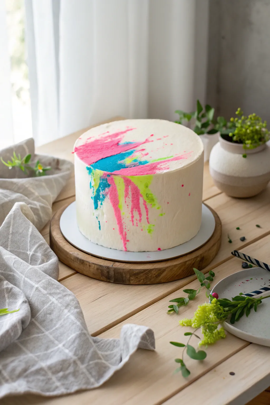 Unleash your creativity with a splash of neon on a minimalist canvas. #BoldAndBright
