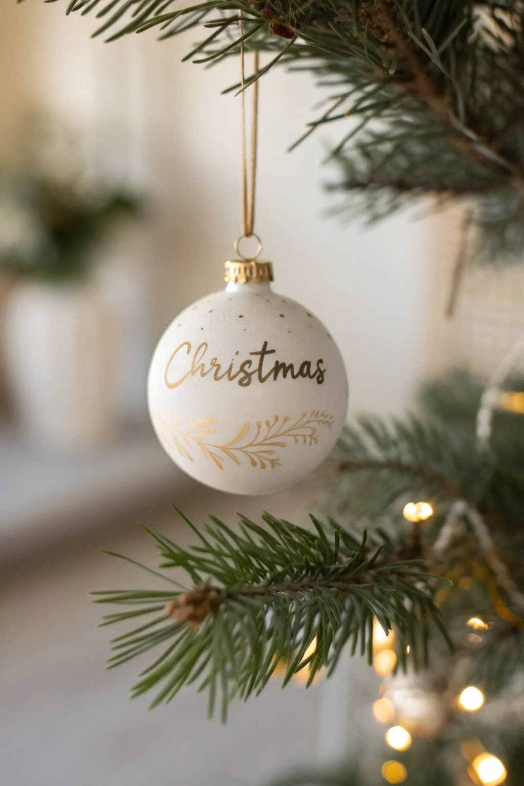 Add a personal touch to your holiday decor with handcrafted name ornaments.