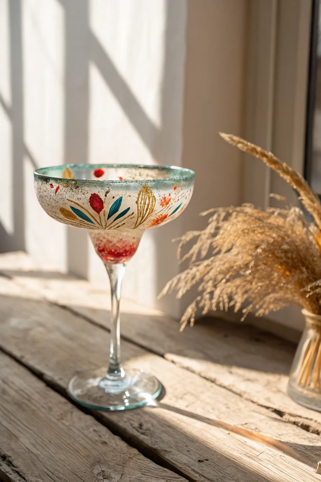 Sip in style with abstract artistry—each glass as unique as you are.
