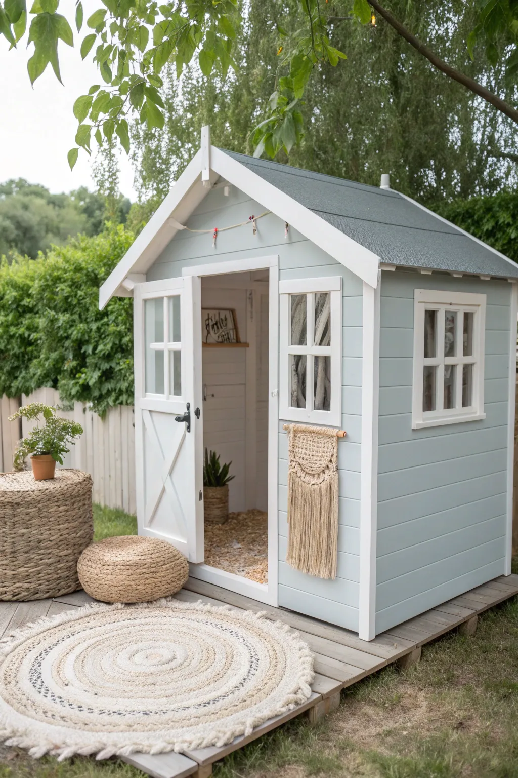 Elevate playtime with a chic, modern minimalist playhouse that blends simplicity and style effortlessly.