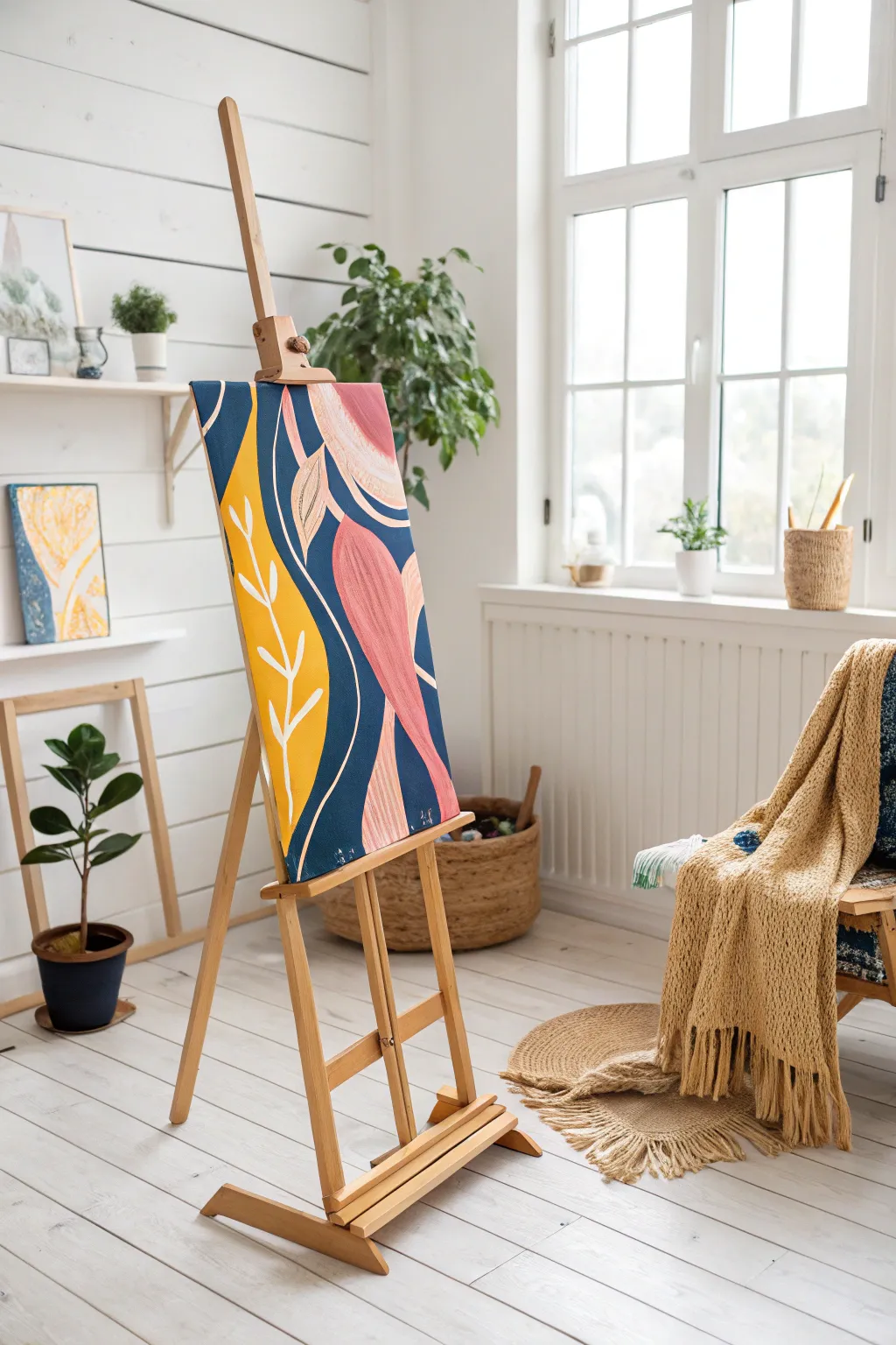 Unleash your creativity with bold abstract patterns. Perfect for adding a touch of artistry to your minimalist space.