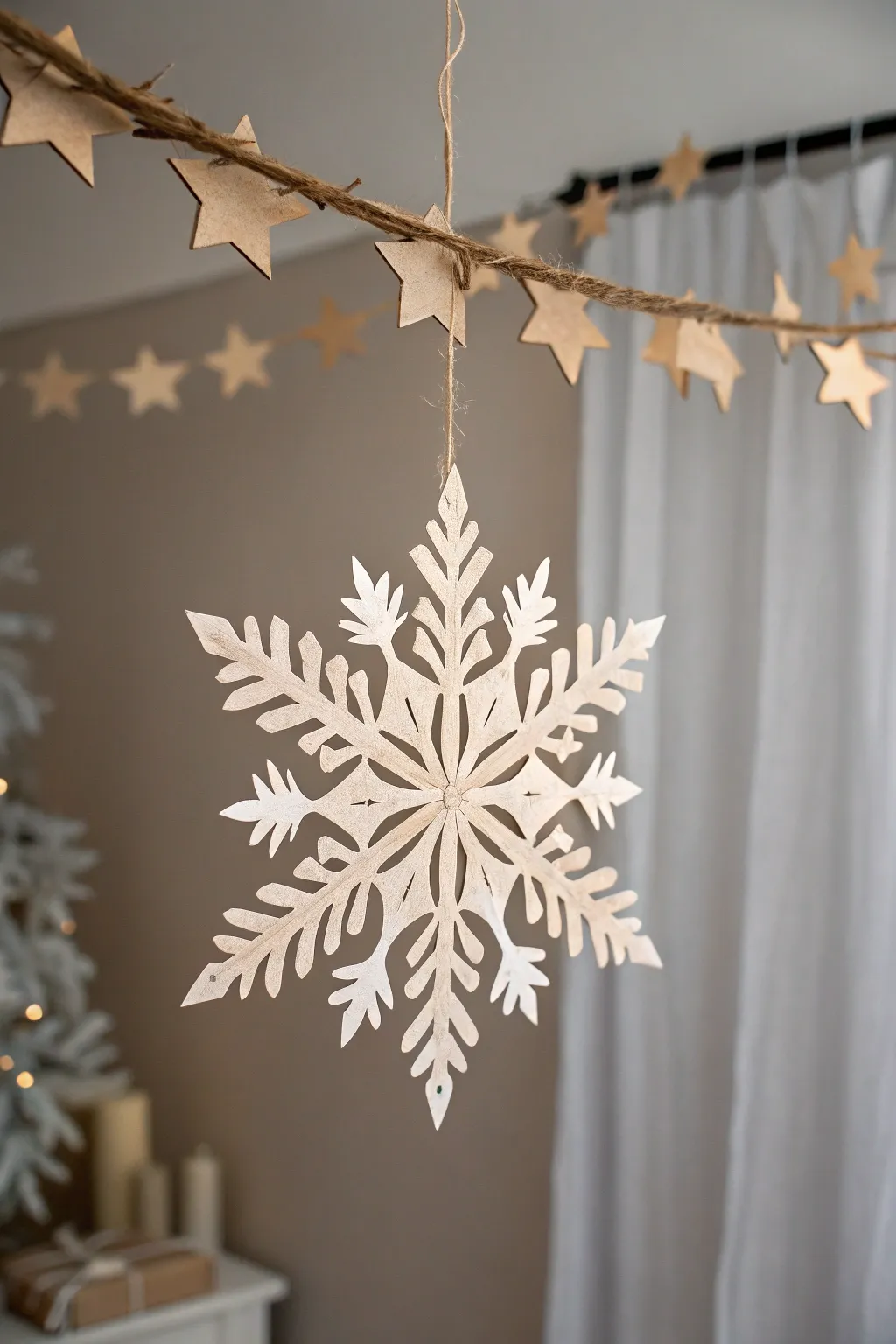 Elevate your holiday decor with the timeless beauty of handcrafted paper snowflakes.