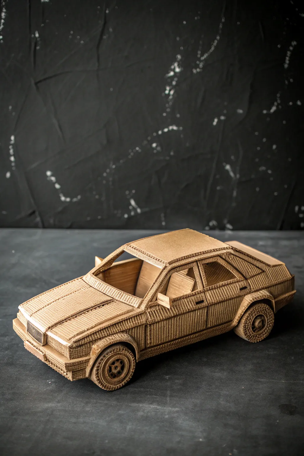 Sustainable Craftsmanship: A Cardboard Car Masterpiece