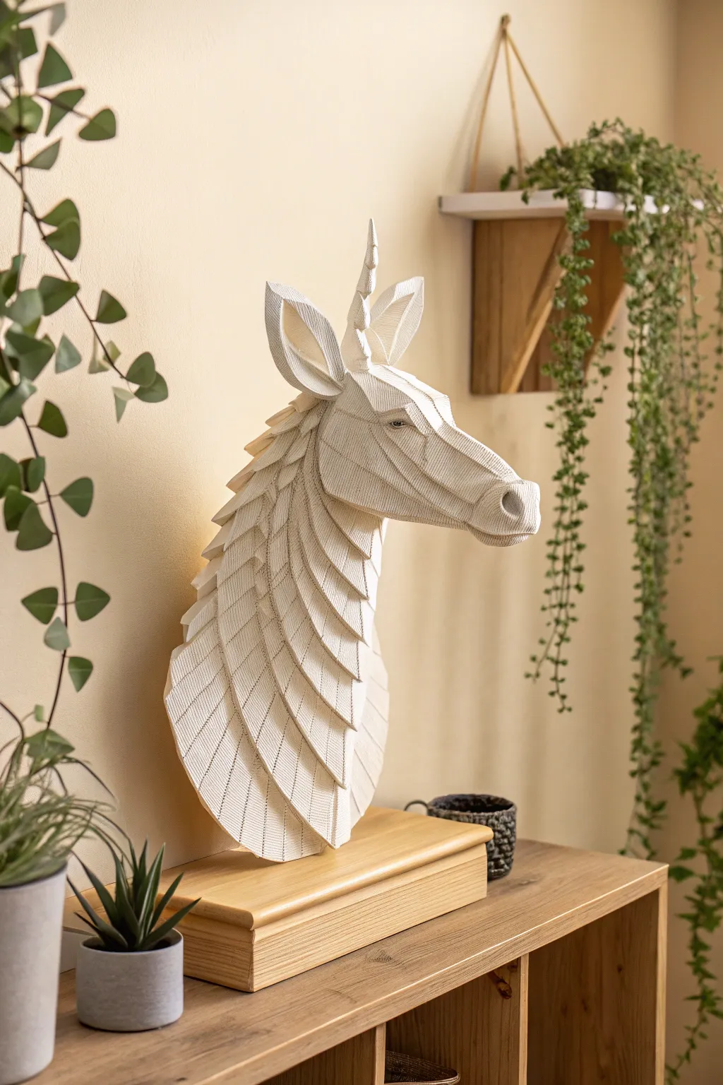 Elevate your decor with handcrafted 3D paper sculptures, where art meets simplicity.