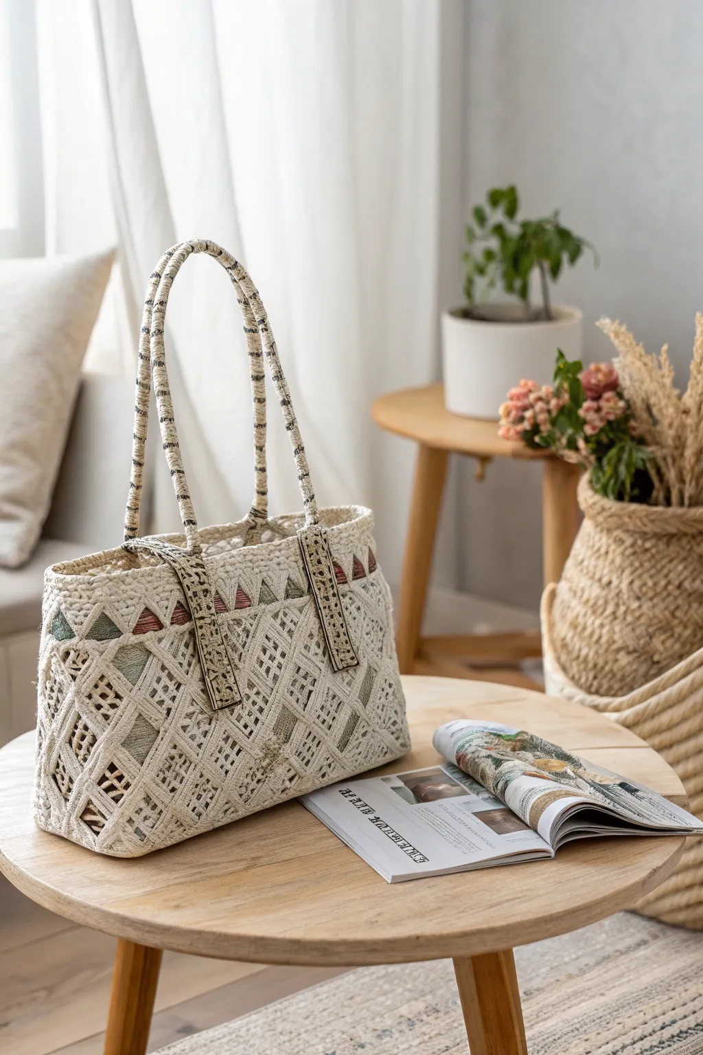Transform old newspapers into a chic eco-friendly purse, where creativity meets sustainability.