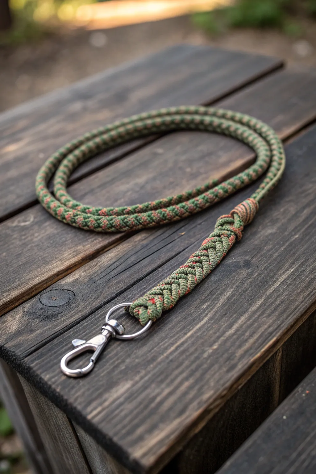 Embrace simplicity with a single-strand paracord lanyard—where unique patterns meet timeless craftsmanship.