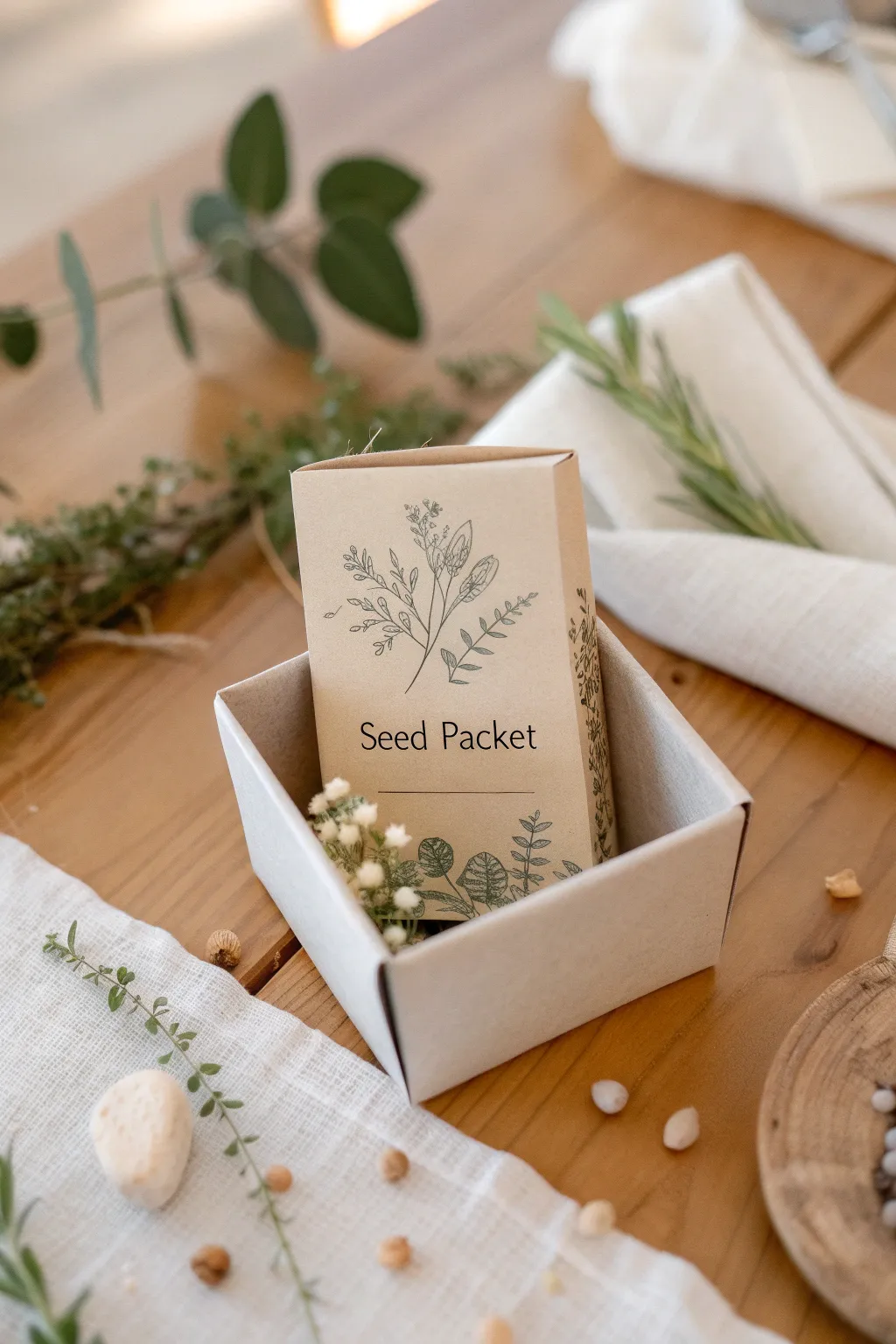 Plant the seeds of joy with these eco-friendly party favor boxes!
