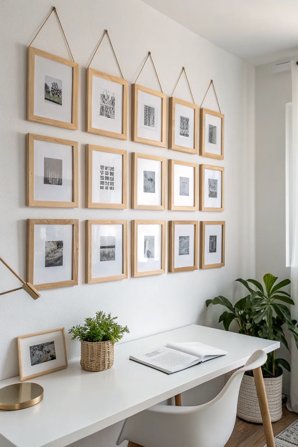 Elevate your space with symmetrical elegance and a touch of natural beauty.