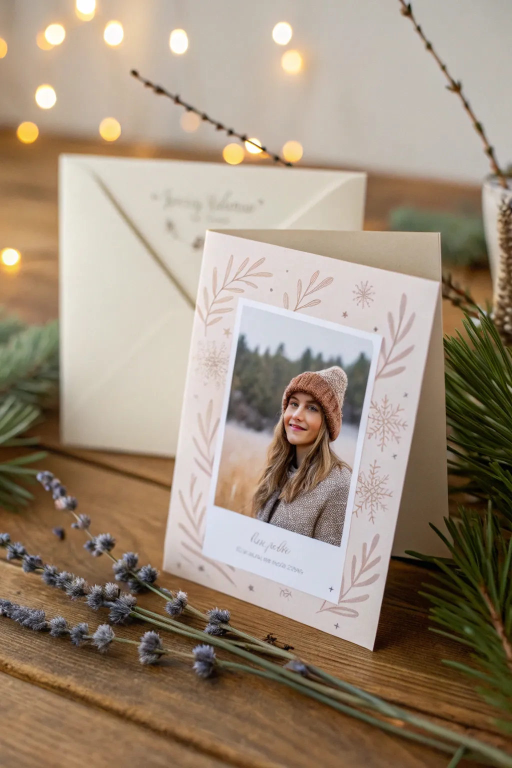 Capture the warmth of memories with a personalized DIY Christmas card.