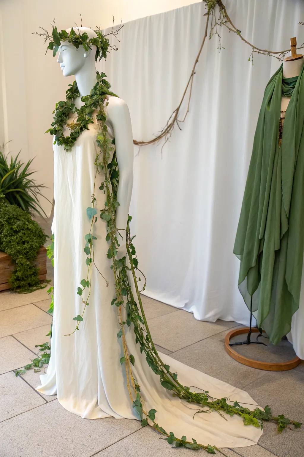 Embrace the mystery of a vine-covered creature with minimalist elegance. 🌿