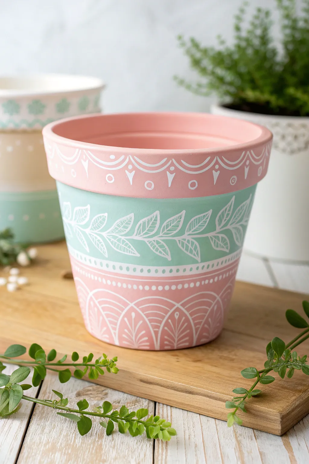 Brighten your home with a touch of artistry: colorful, minimalist flower pots crafted to perfection.