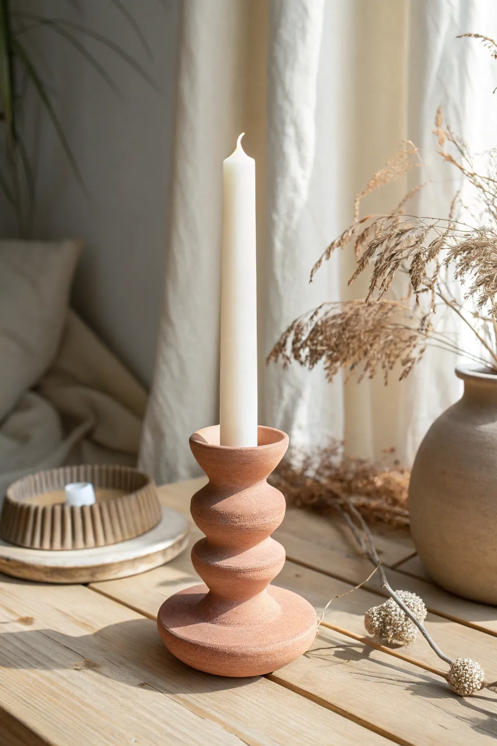 Embrace cozy elegance with handcrafted abstract candle holders that light up your space with minimalist charm.