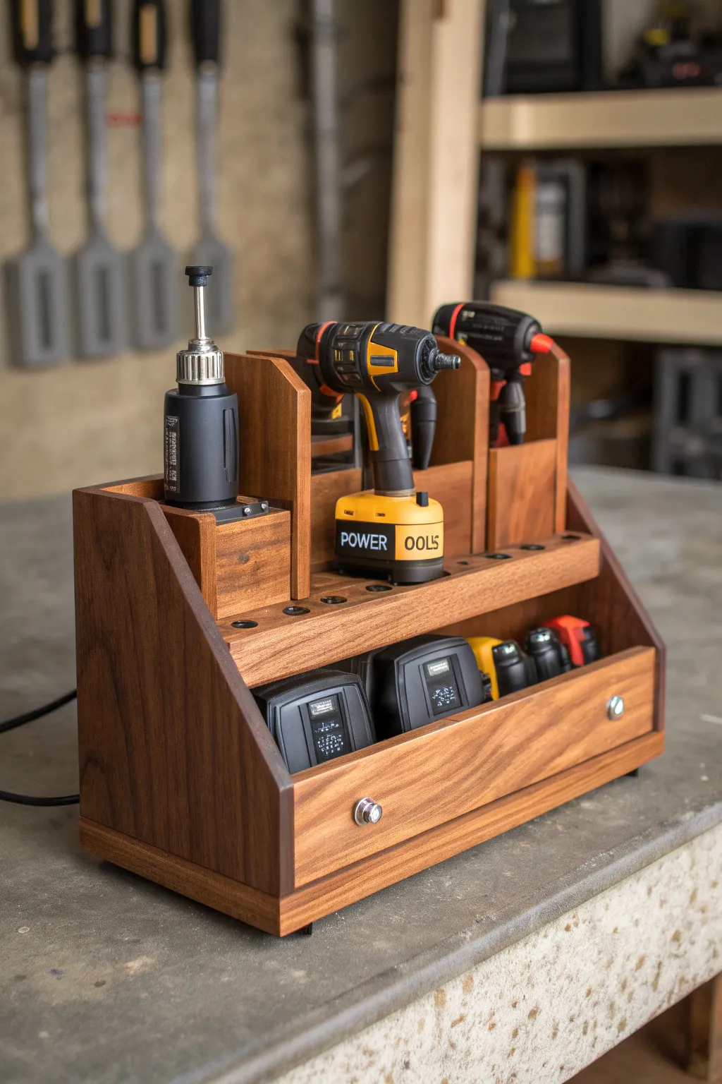 Streamline your workspace with a handcrafted charging station—where organization meets craftsmanship.