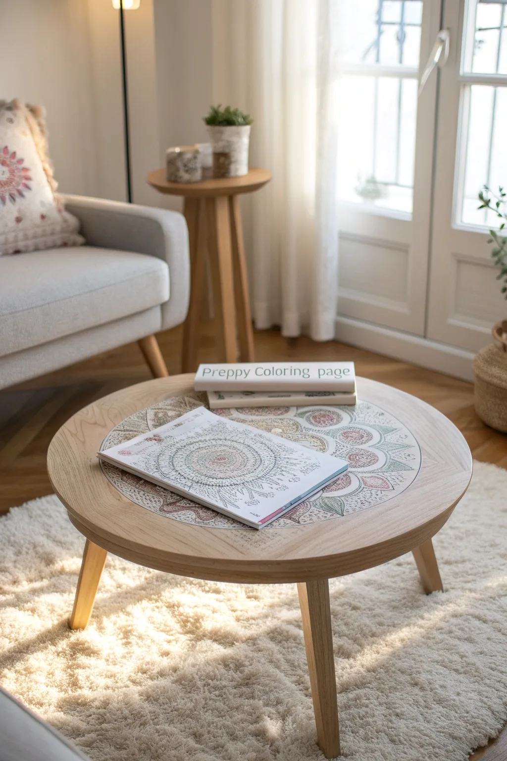 Unwind with a touch of color and cozy simplicity. 🌿🖍️ #ScandiBoho #ColoringTherapy