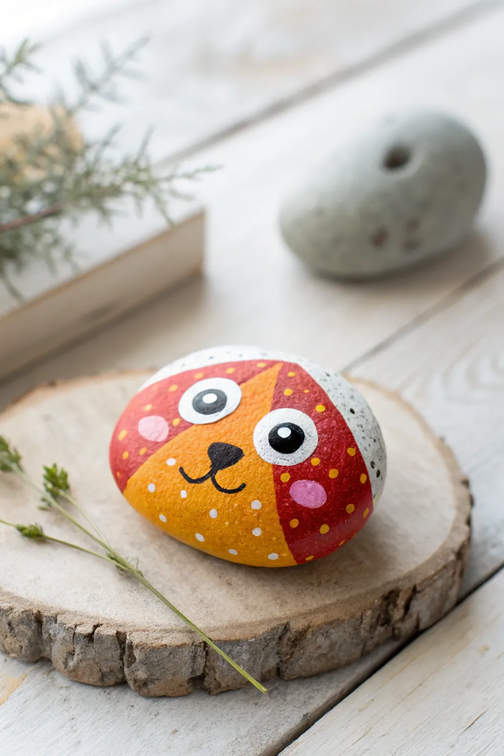 Meet your new garden guardian: a charming painted rock pet that adds a playful touch to any outdoor space!