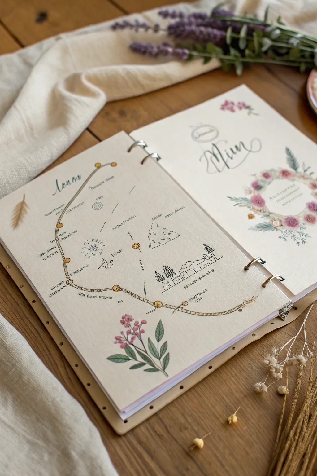 Trace your unforgettable prom night with a handcrafted memory lane map, merging minimalist beauty with personal storytelling.