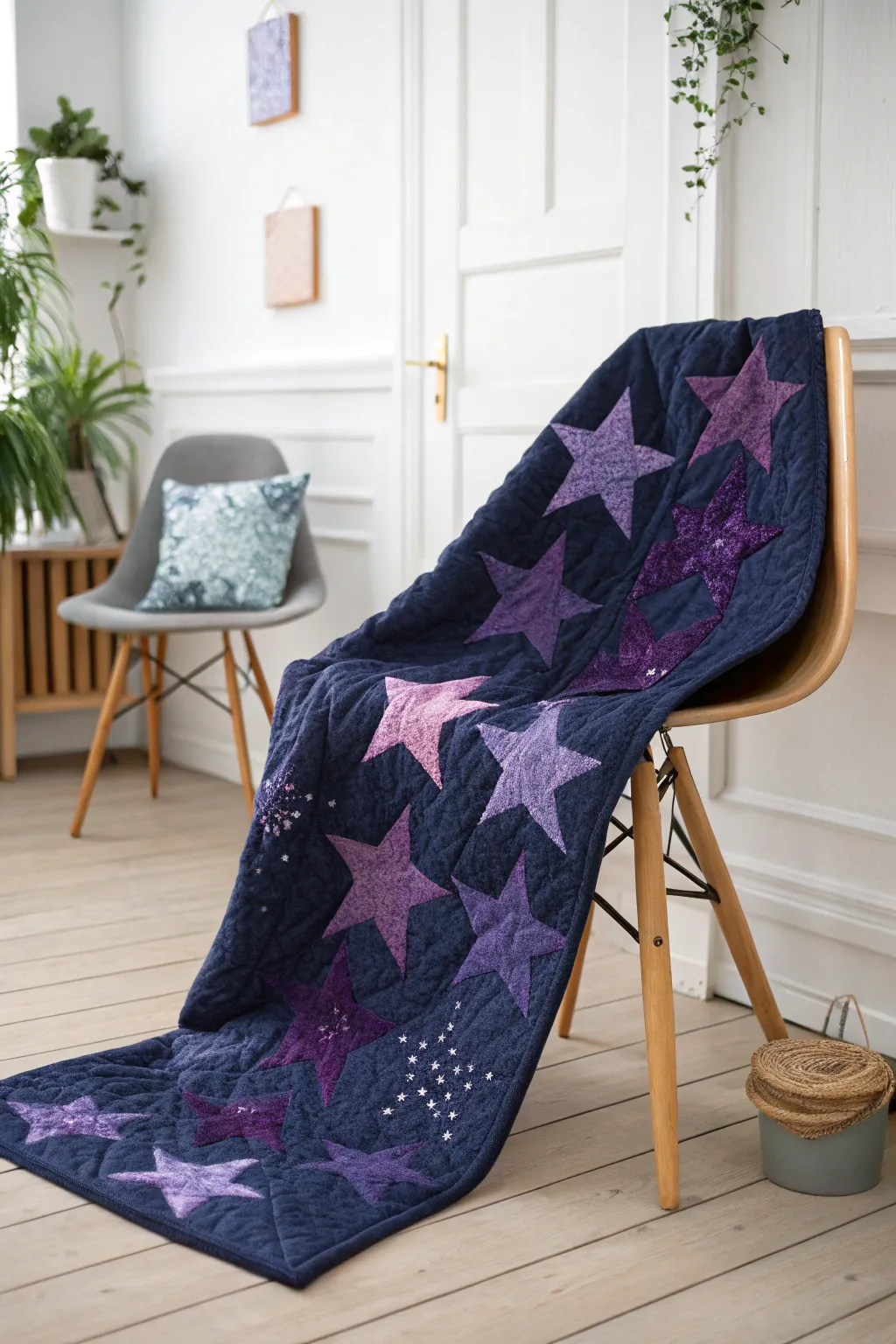 Transform your space into a dreamy retreat with this starry night quilt pattern.