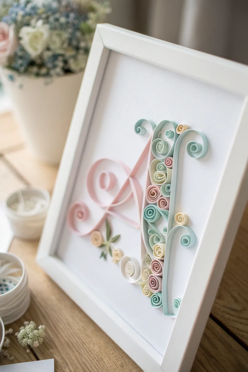 Elevate your space with the timeless elegance of quilled artistry—where minimalism meets creativity.